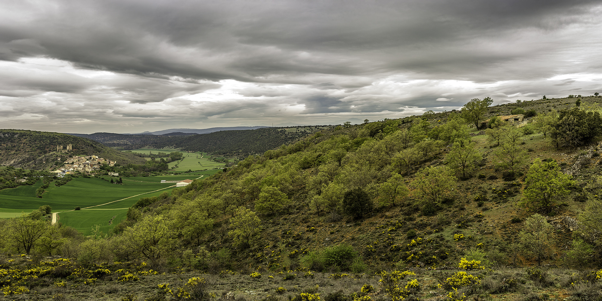 Pelegrina, Guadalajara. Panorámica de 4 fotografías. Proporción 1:2 © Alberto Honing