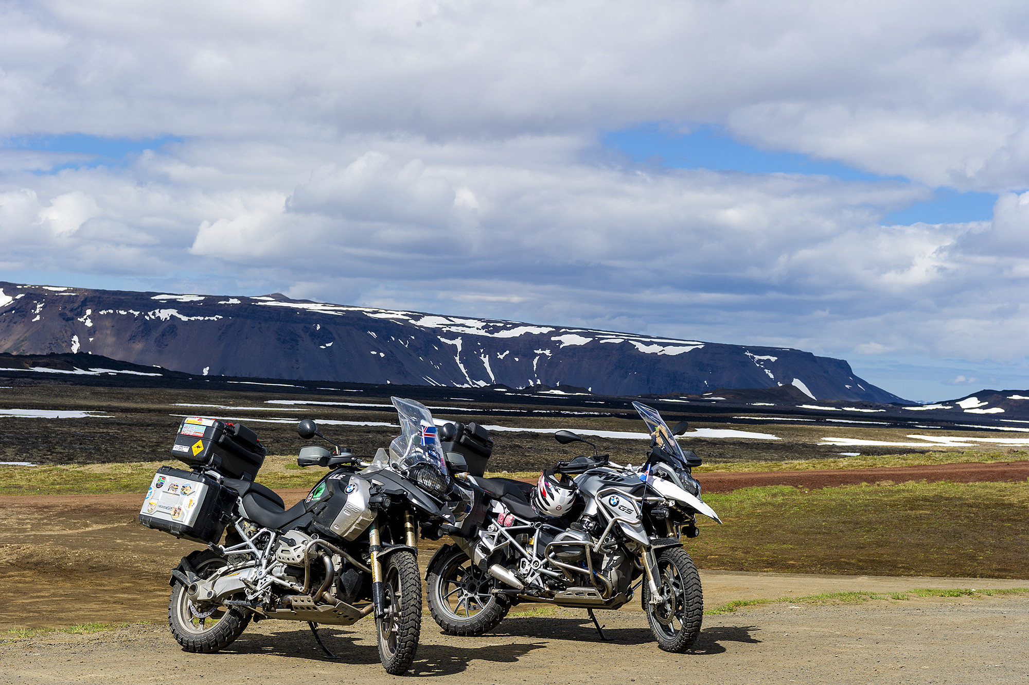 Motocicletas bmw. Islandia.